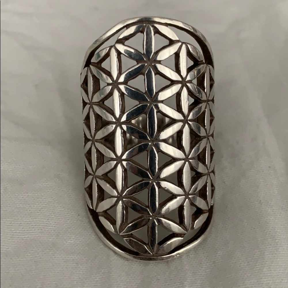 Sacred Geometry Flower of Life Ring